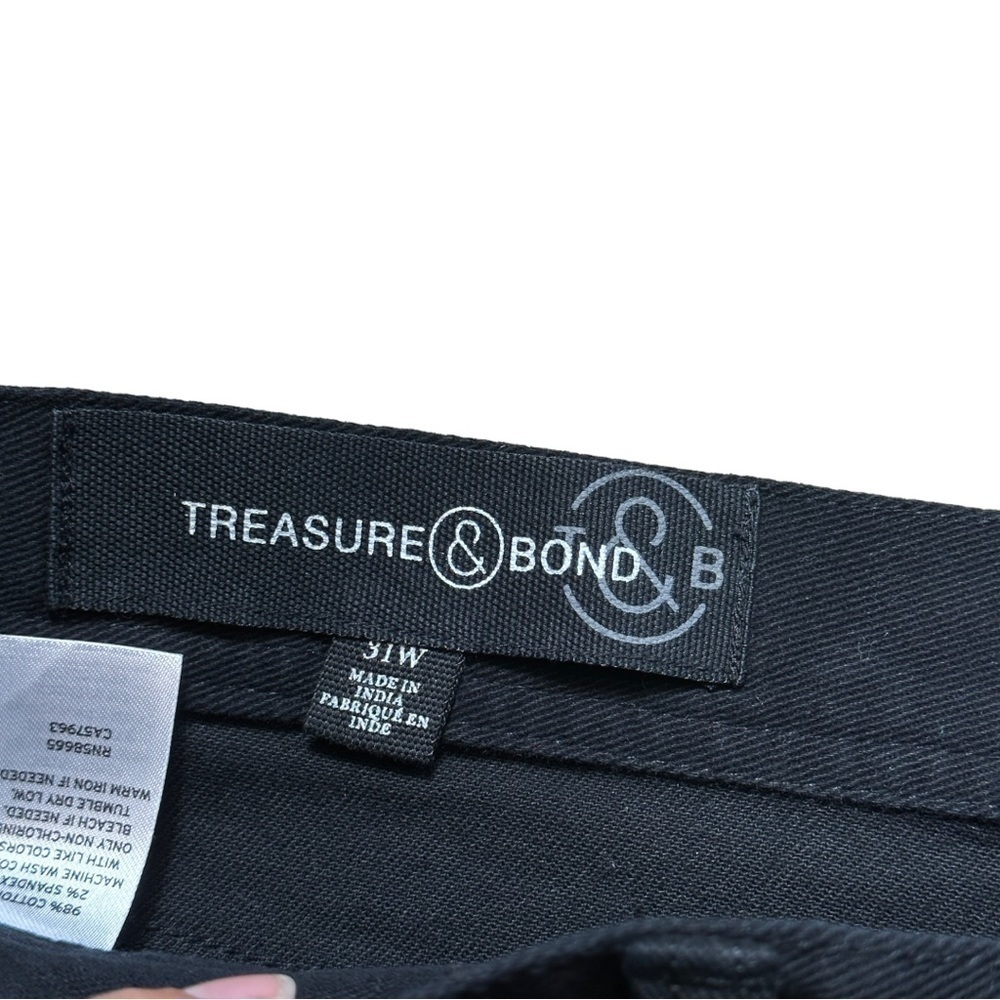 Treasure & Bond Men’s Black Slim Fit Cutoff Shorts US 31W - Picture 6 of 9